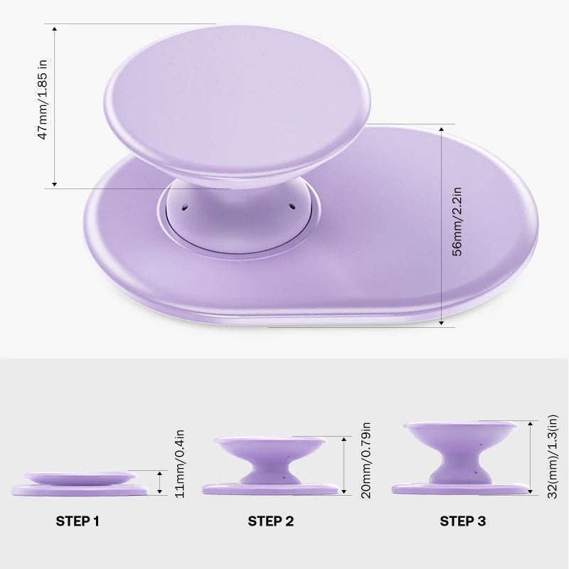 For Magsafe Magnetic Phone Grip Tok Stand For iPhone Silicone Phone Grip Ring Stand Foldable Pocket Socket Pop Stand Holder