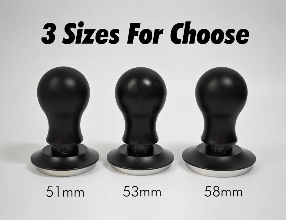 Coffee Tamper 58mm 54mm 51mm Ripple Base Leveling Constant Pressure Calibrated Spring Loaded Barista Tools Espresso Accessories