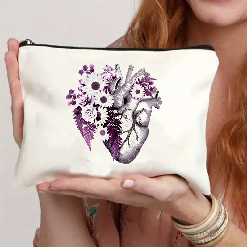 Greys Anatomy Tote Set - Women's You're My Person Heart Shoulder Bag with Easy Access & Matching Clutch Pouch Gift for Nurse