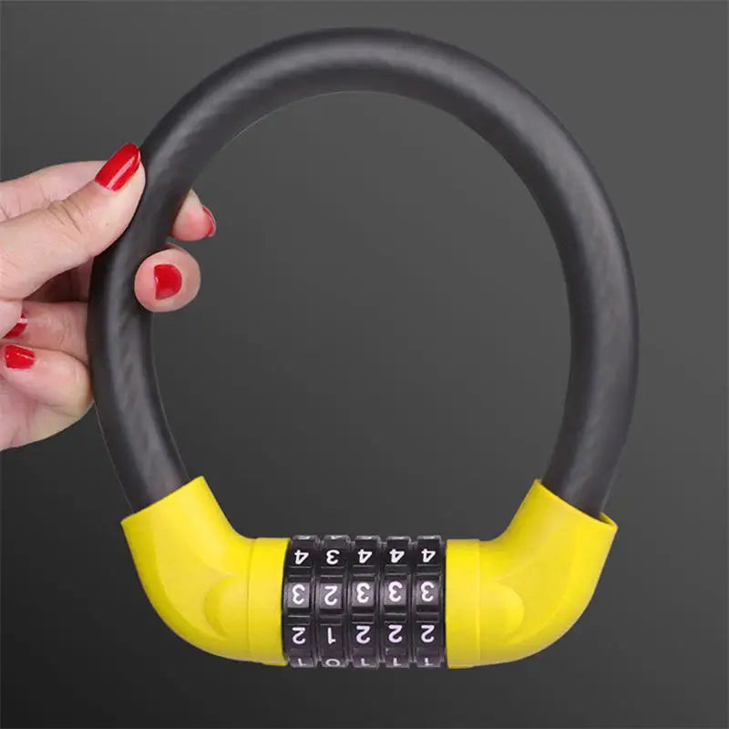 Bike Lock Combination 5-digit Codes Bicycle Lock Safety Lock Equipment Bicycle Accessories Anti-theft MTB Bicycle Lock