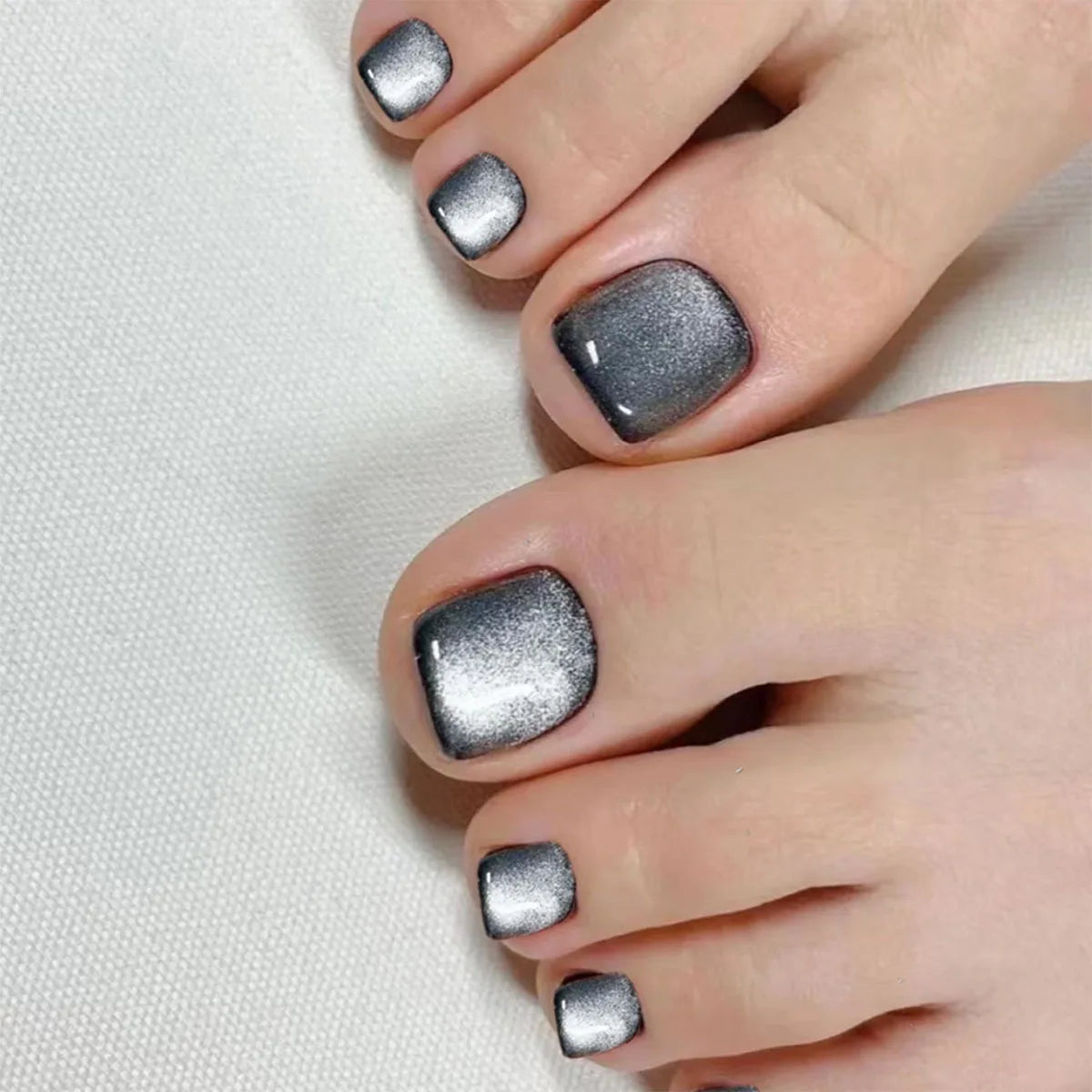 False Toes Nails French Square Nude Color Nature Fake Toe Nails Feet Nail Tips Artificial Press On Toenails for Women 2025