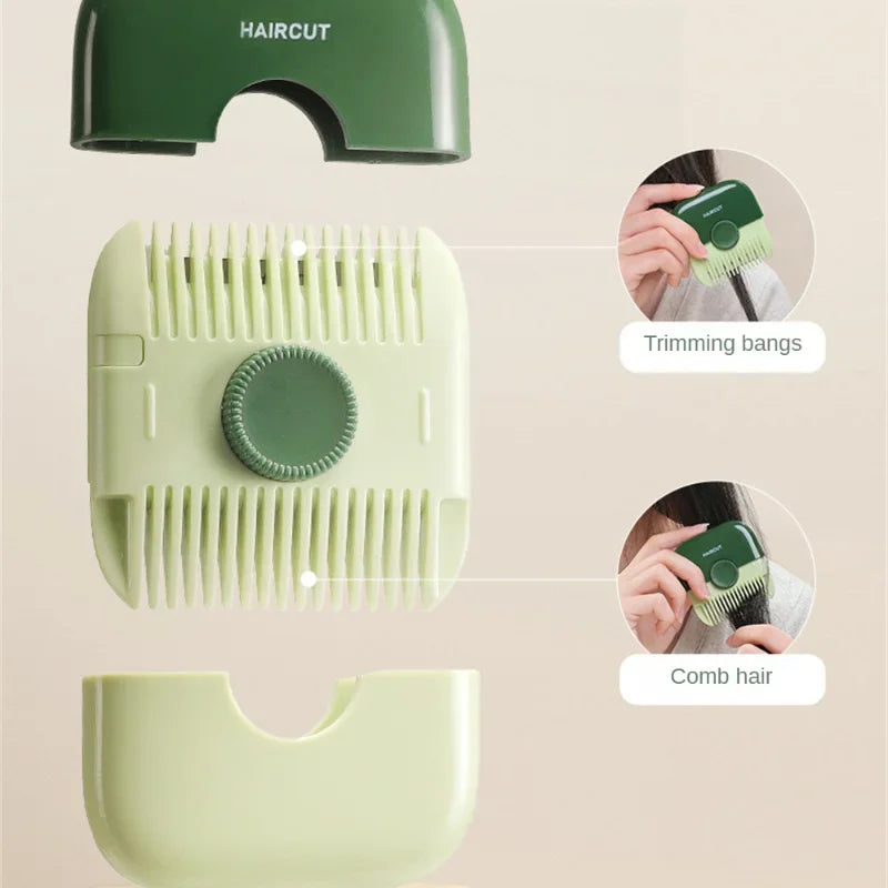 2 in 1 Baby HairCut and Hairdressing Comb Trim Bangs and Broken Hair Bangs Trimmer Manual Portable Children's Hair Clipper