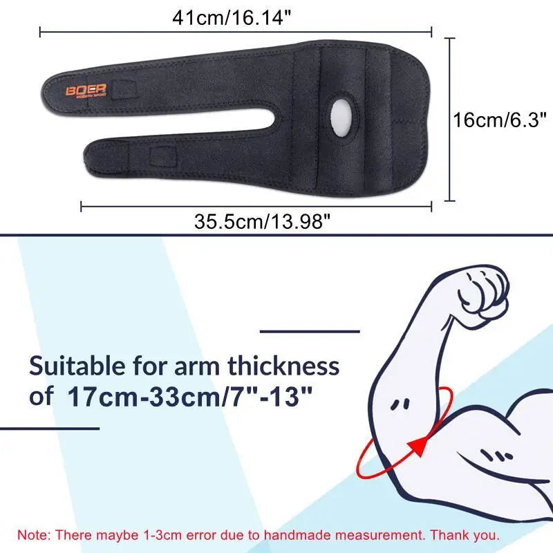 1PC Elbow Brace Compression Arm Sleeve – Elbow Support for Pain Relief & Injury Recovery