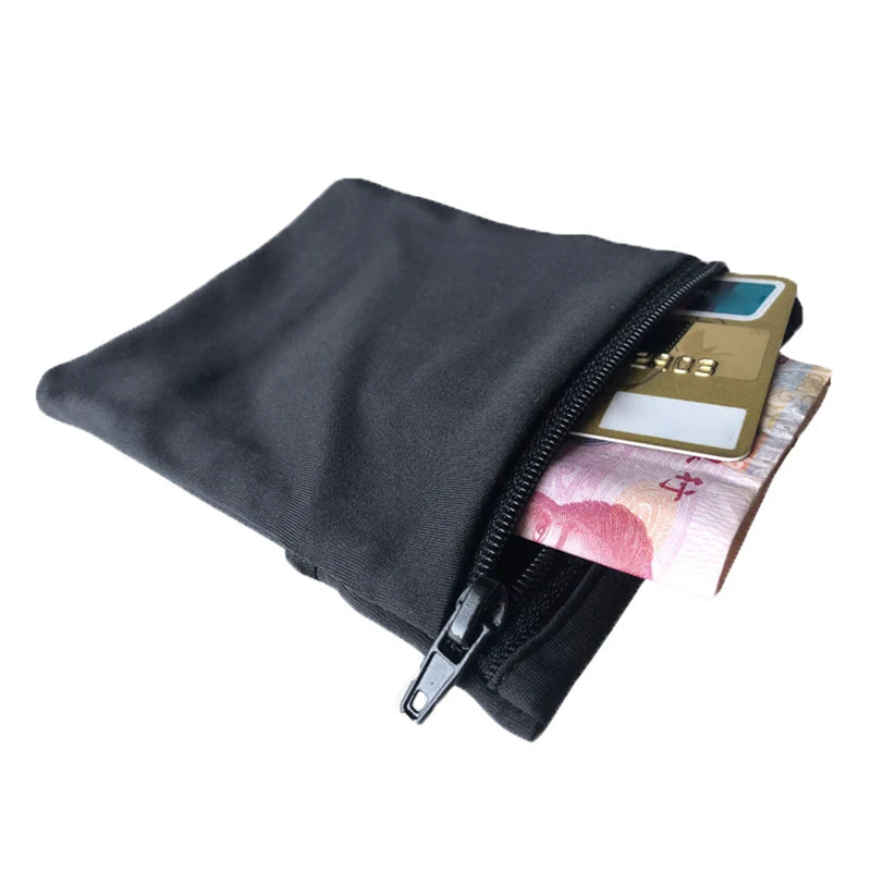 Sport Mini Cotton Wrist Pocket – Hidden Zipper Wallet for Running, Travel & Everyday Use
