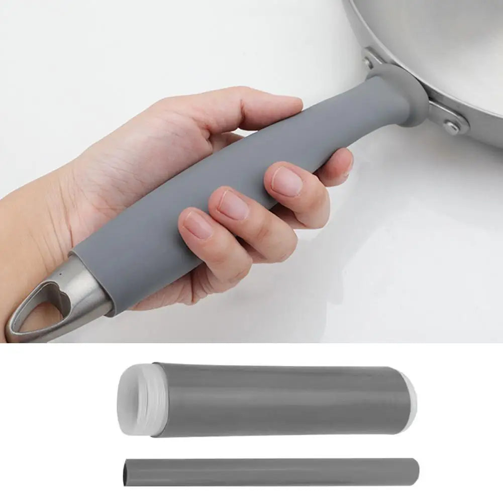 Anti-scalding Pot Handle Heat Resistant Cover New Frying Pan Protector Hot Handle Holder Sleeve Rubber Pan Handle Sleeve New