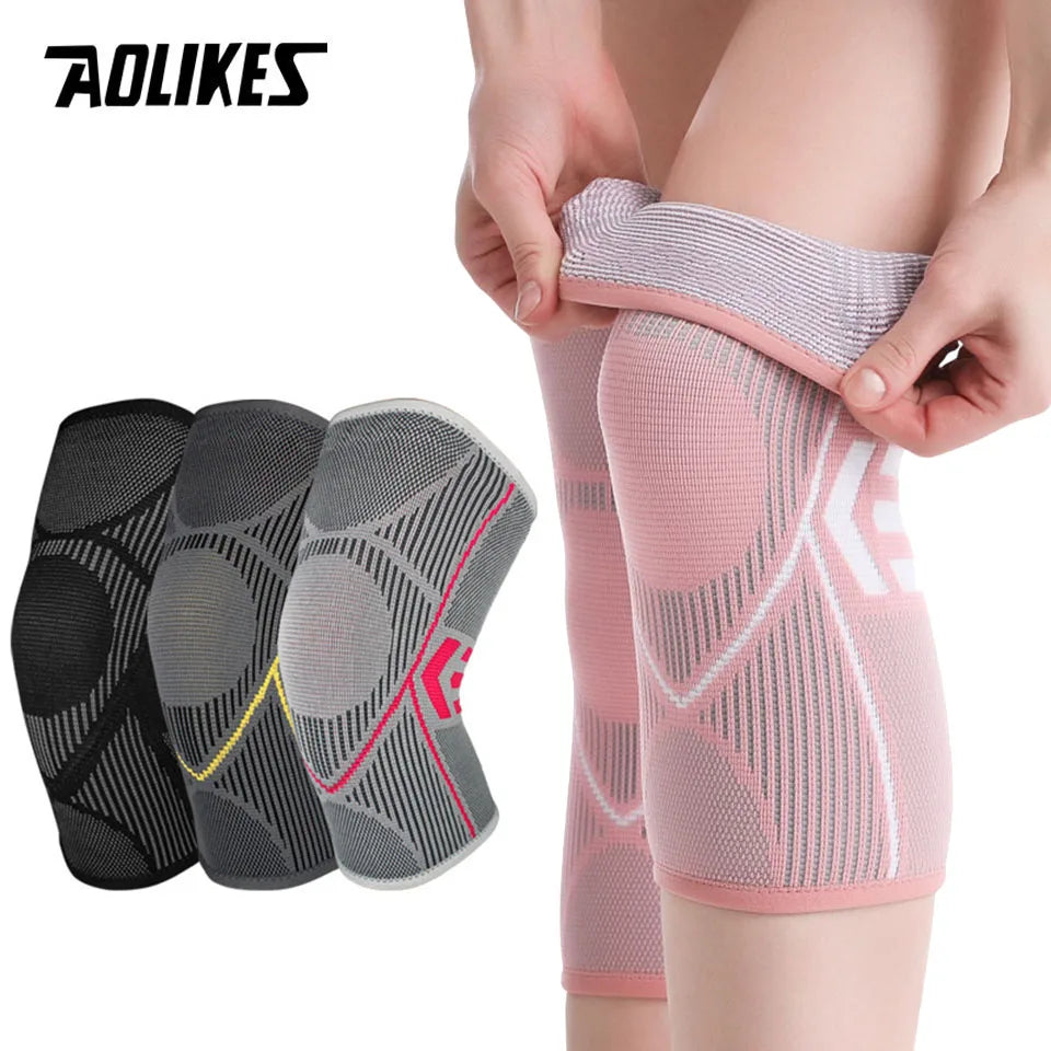 1PCS Knee Support Nylon Sports Fitness Compression Sleeves Kneepads for Arthritis Joint Cycling Running Basketball