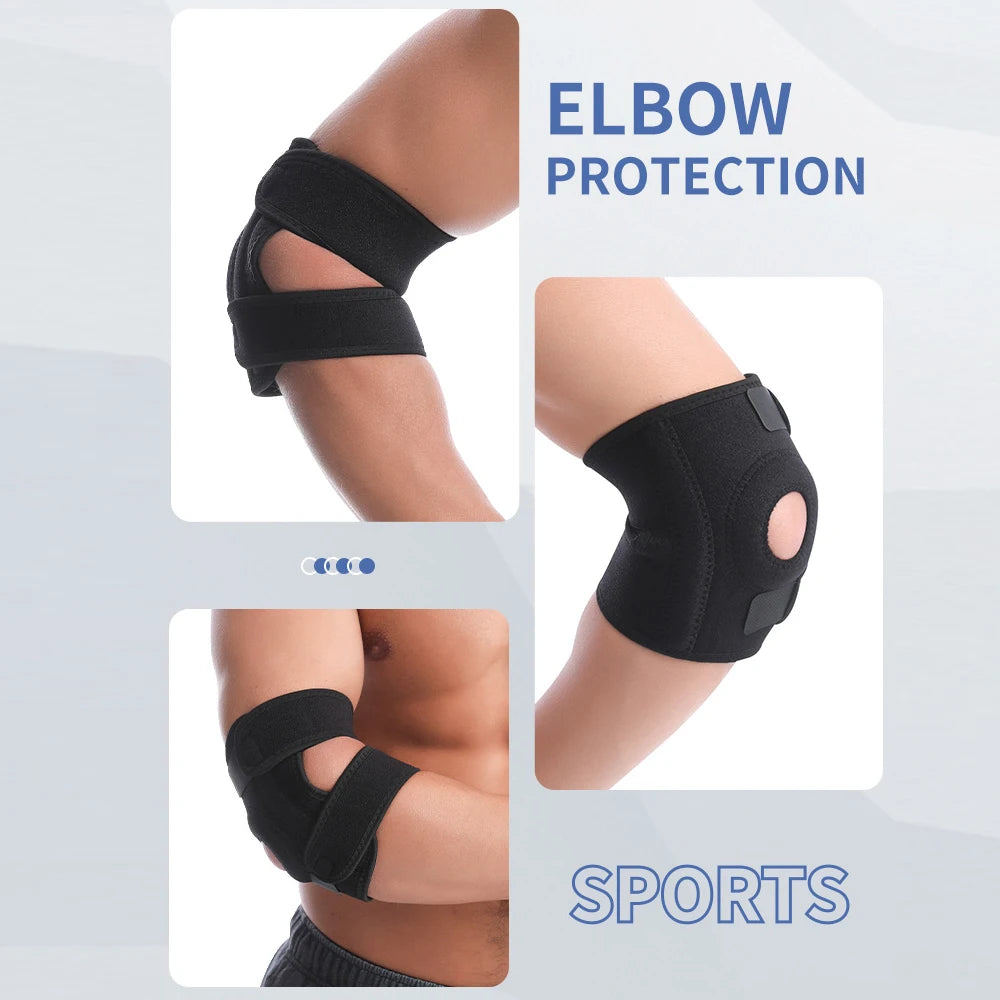 1PC Adjustable Elbow Brace with Dual Stabilizers – Elbow Support for Pain, Injury & Joint Stability