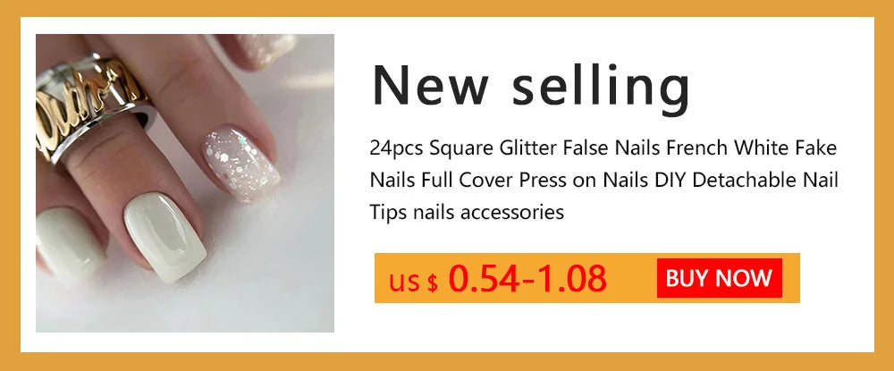 Naked Pink French White Side False Nails Short Simple Nail Beauty Press on Fake Nails Full Cover Artificial Nails Tips
