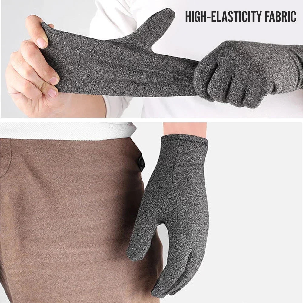 1 Pair Full Finger Arthritis Compression Gloves – Gentle Support for Hand Pain, Swelling & Stiffness