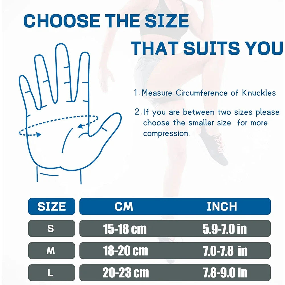 1 Pair Full Finger Arthritis Compression Gloves – Gentle Support for Hand Pain, Swelling & Stiffness