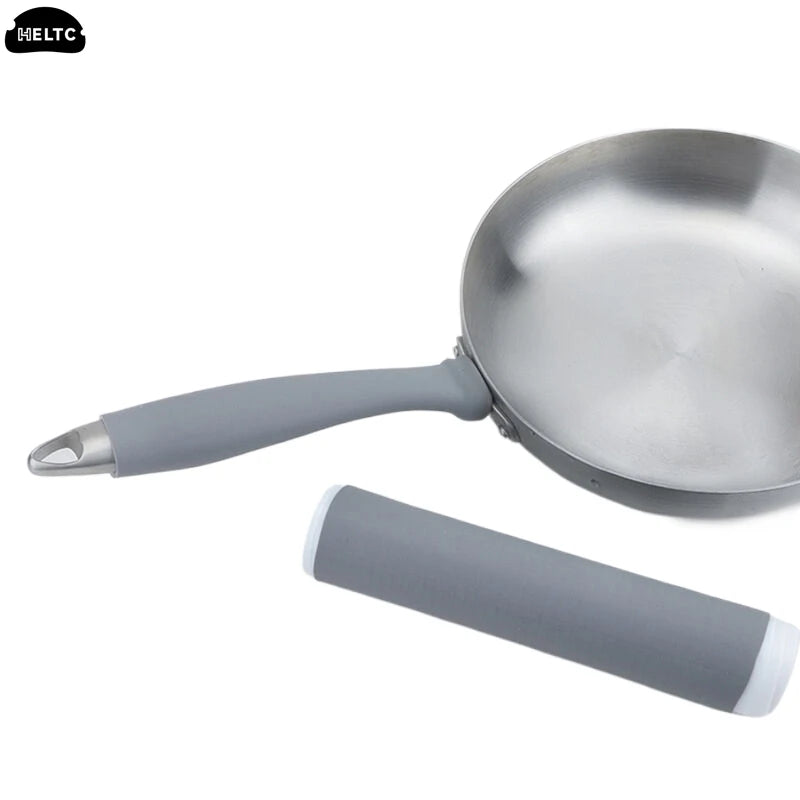 Self-shrink Handle Sleeve Anti-scalding Pot Handle Cover Holder High Heat Resistance Silicone Pot Handle Cover For Frying Pan