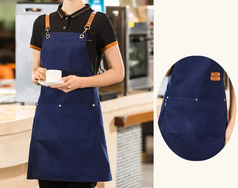 Waterproof Kitchen Apron With Pockets