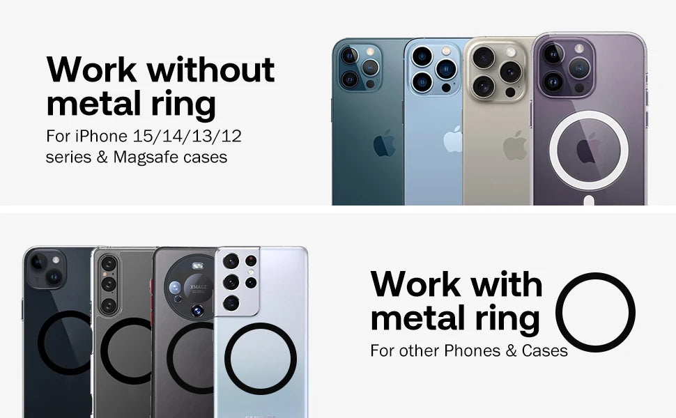 For Magsafe Magnetic Phone Grip Tok Stand For iPhone Silicone Phone Grip Ring Stand Foldable Pocket Socket Pop Stand Holder