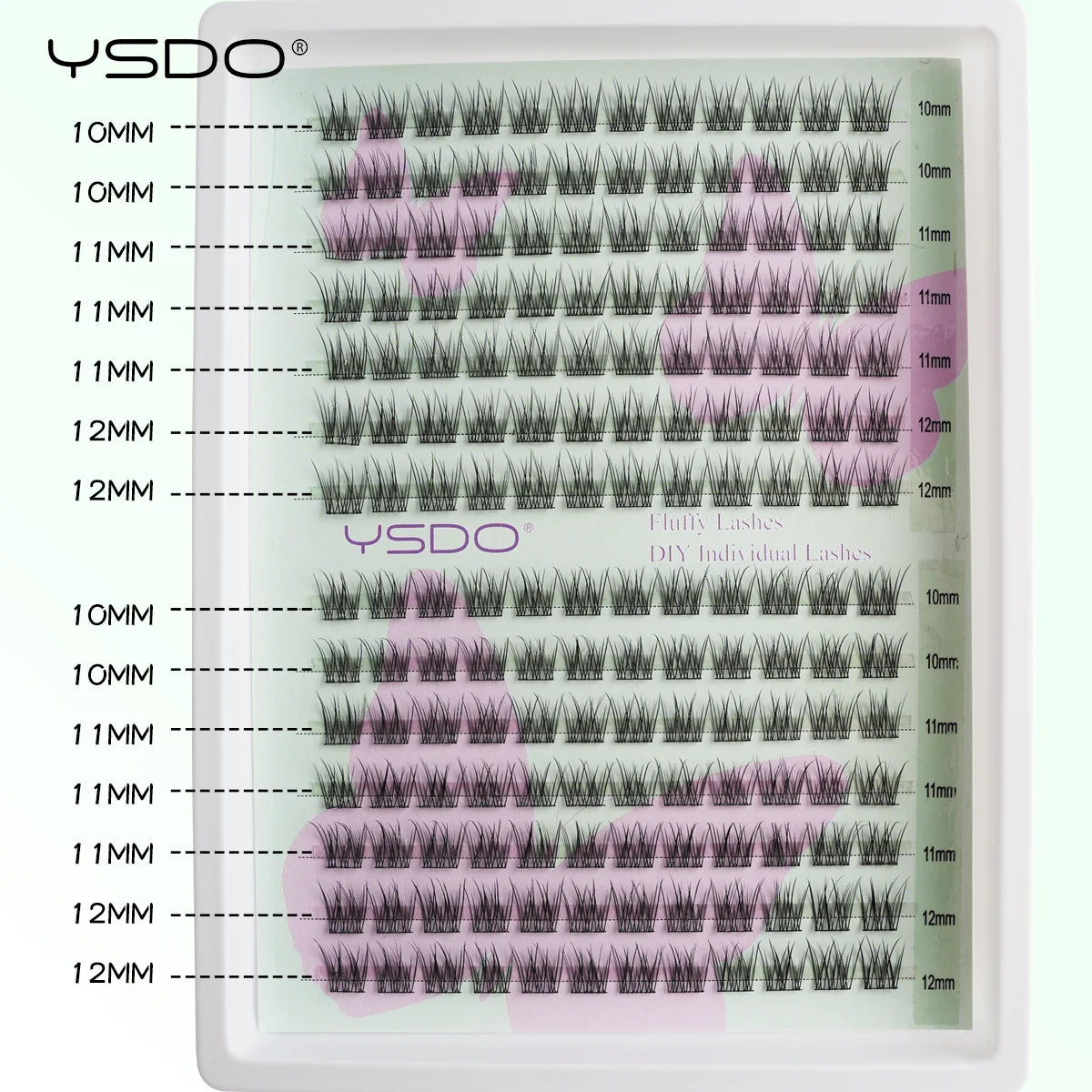 10/14 Rows Natural Eyelash Extension Premade Volume Fans Individual Lashes Mink False Eyelashes Cluster Lashes Makeup Cilia