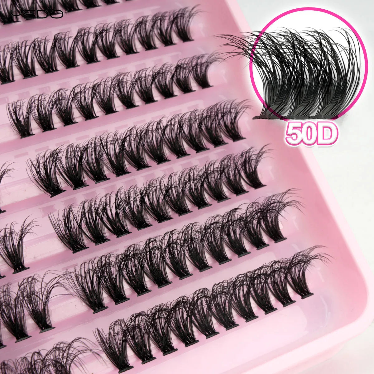 10/14 Rows Natural Eyelash Extension Premade Volume Fans Individual Lashes Mink False Eyelashes Cluster Lashes Makeup Cilia