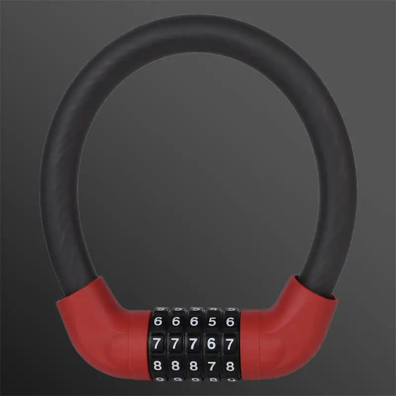 Bike Lock Combination 5-digit Codes Bicycle Lock Safety Lock Equipment Bicycle Accessories Anti-theft MTB Bicycle Lock