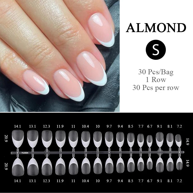 French Fake Nails Short Square Press on Nails Women Wearable Art Nail Tips Detachable Full Finished False Nails
