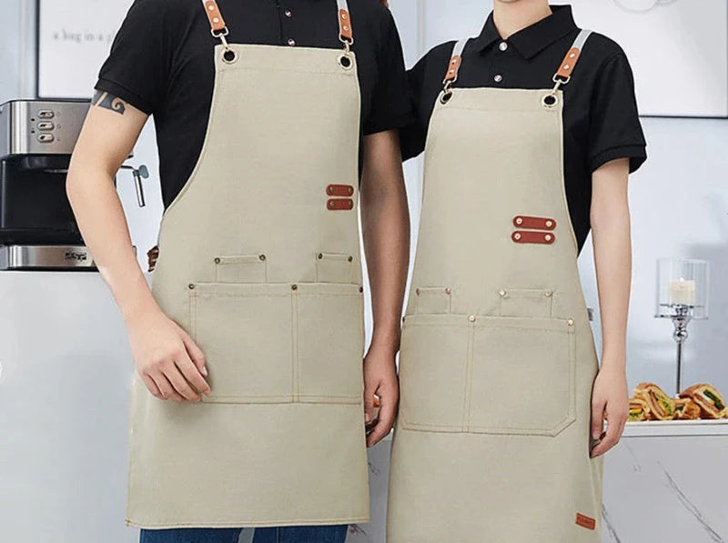 Waterproof Kitchen Apron With Pockets