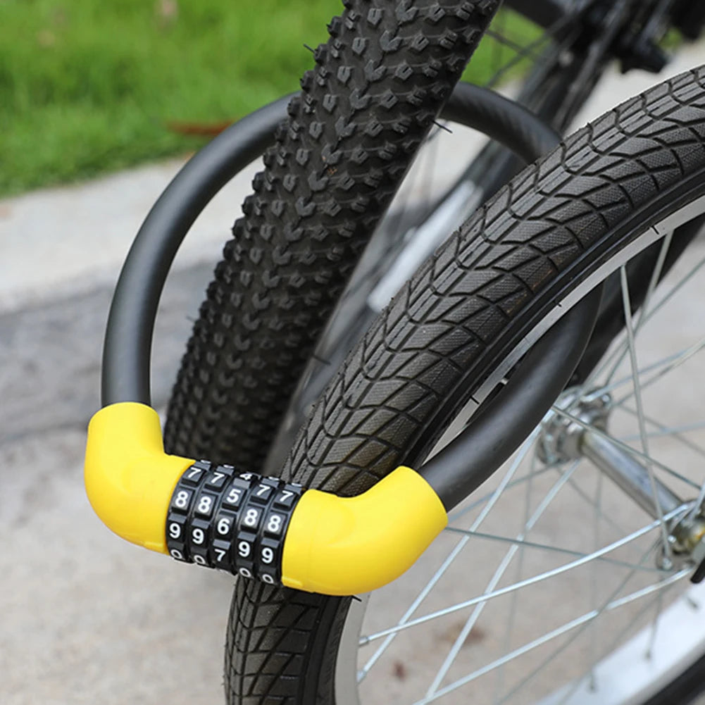 Bike Lock 5 Digit Code Combination Universal Bicycle Lock Bicycle Security Locking Equipment MTB Anti-theft Bike Accessories