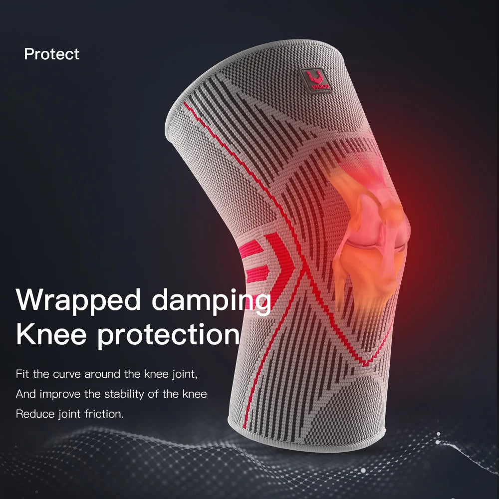 Vilico 1PC Compression Knee Support – Nylon Sports Sleeve for Joint Protection & Performance