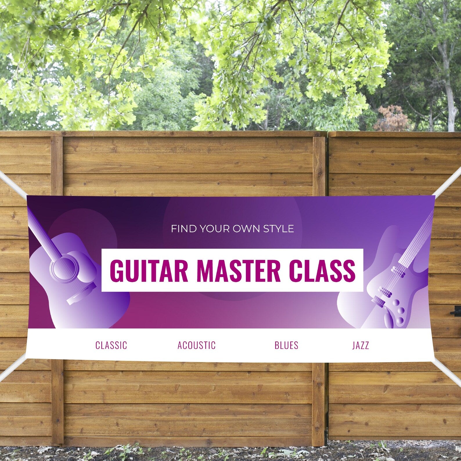 Full Color Custom Vinyl Banners | Advertising Event Banner Print Image Logo Text 13oz Banner With Metal Grommets & Reinforced Edges 1 Side
