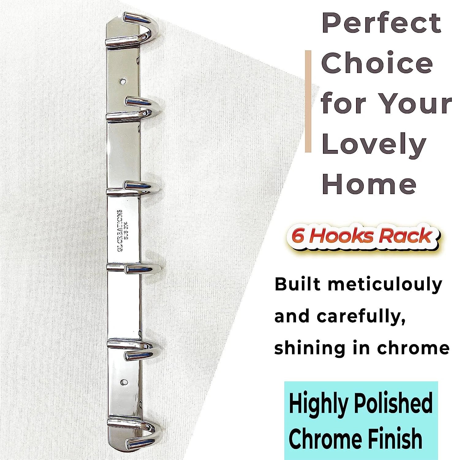 Coat Rack Wall Mounted, Wall Hooks for Hanging, Heavy Duty From 7 to 3 Hooks Stainless Steel Coat Hook Rail for Hat Towel Robes in Bathroom Kitchen Mudroom Entryway