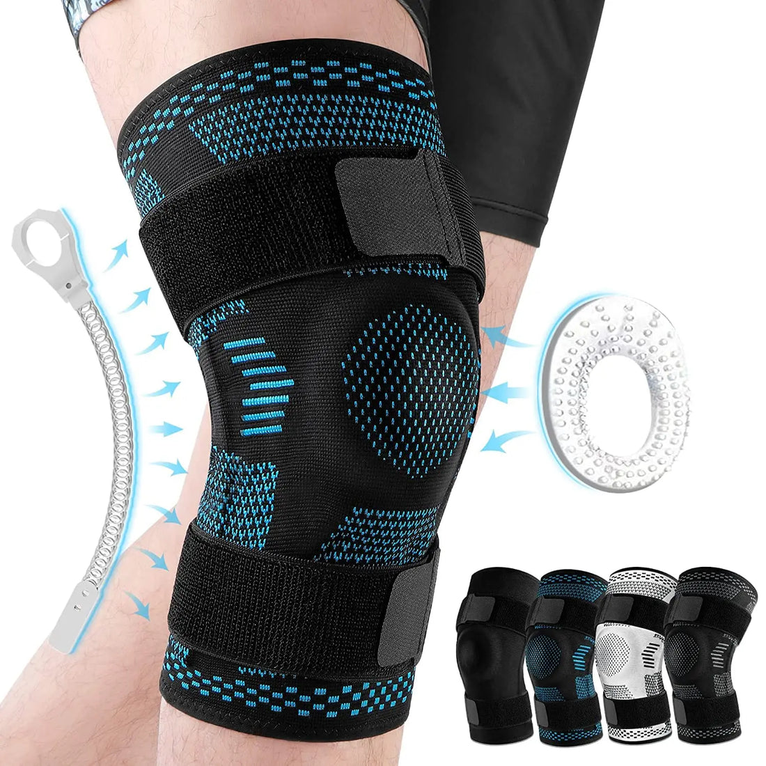 knee brace with side stabilizers
