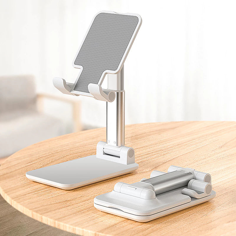 Folding Cell Phone Stand, Fully Adjustable Foldable Desktop Phone Holder Cradle Dock Compatible with Phone 16 15 14 13 12 11 Pro Xs Xs Max Xr X 8, Nintendo Switch, All Phones