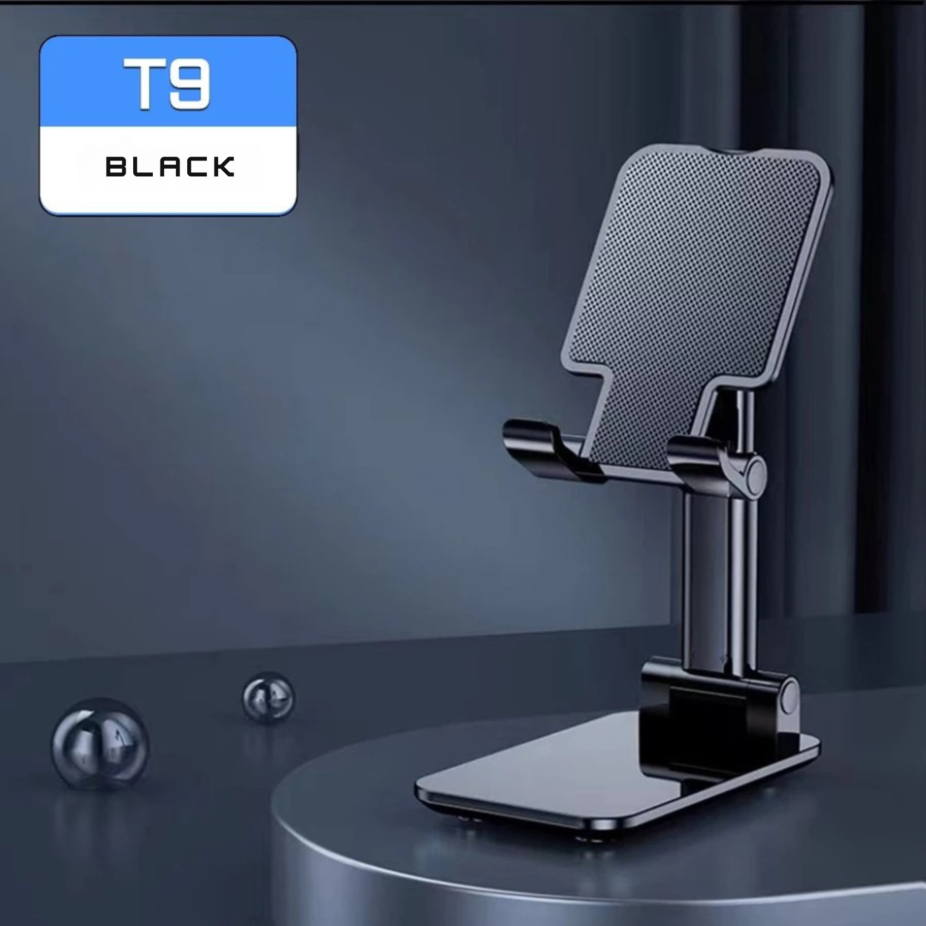 Folding Cell Phone Stand, Fully Adjustable Foldable Desktop Phone Holder Cradle Dock Compatible with Phone 16 15 14 13 12 11 Pro Xs Xs Max Xr X 8, Nintendo Switch, All Phones