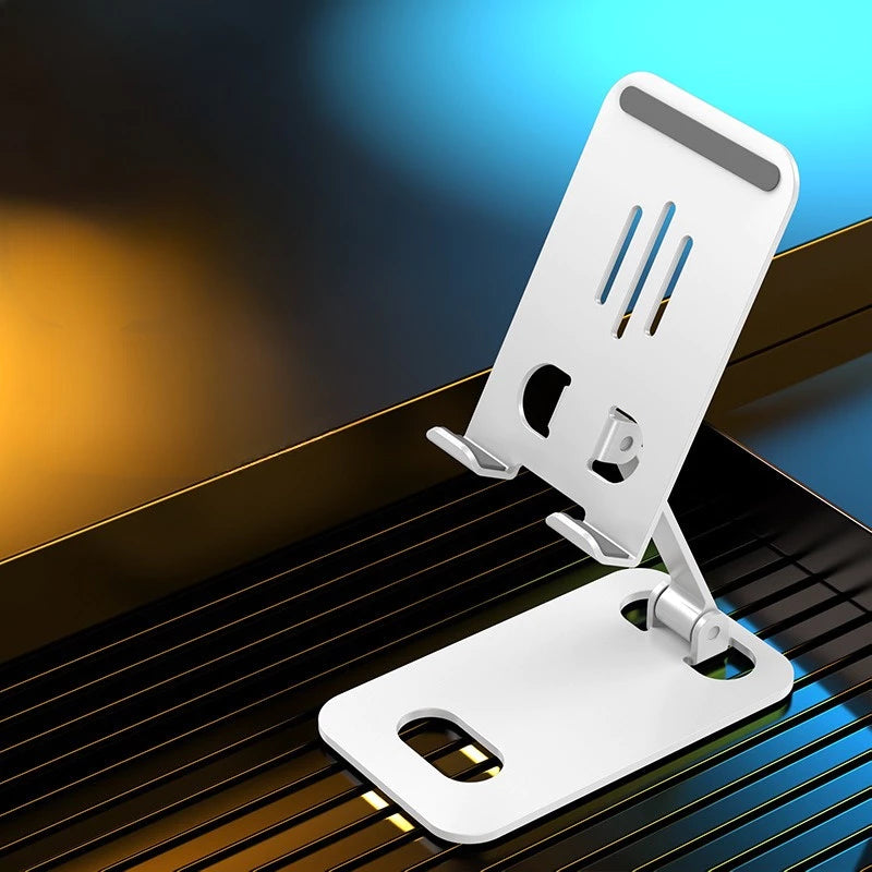 Folding Cell Phone Stand, Fully Adjustable Foldable Desktop Phone Holder Cradle Dock Compatible with Phone 16 15 14 13 12 11 Pro Xs Xs Max Xr X 8, Nintendo Switch, All Phones