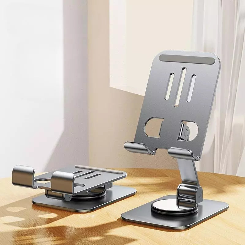 Folding Cell Phone Stand, Fully Adjustable Foldable Desktop Phone Holder Cradle Dock Compatible with Phone 16 15 14 13 12 11 Pro Xs Xs Max Xr X 8, Nintendo Switch, All Phones