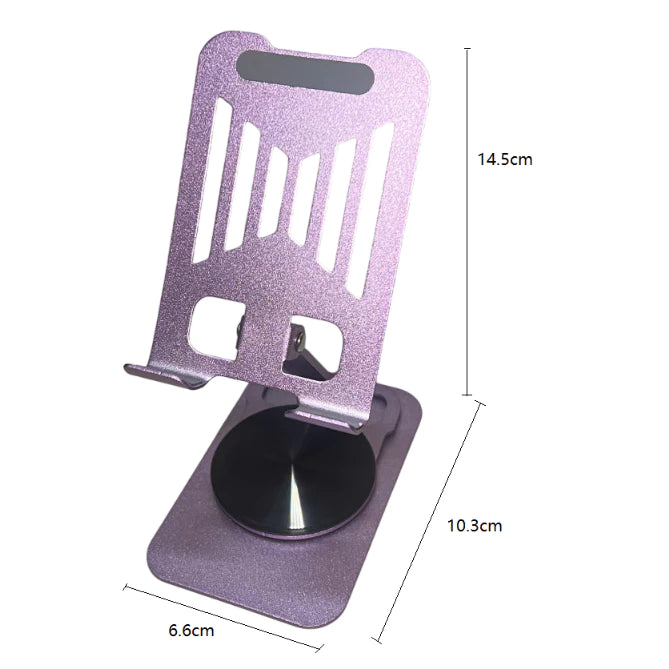 Folding Cell Phone Stand, Fully Adjustable Foldable Desktop Phone Holder Cradle Dock Compatible with Phone 16 15 14 13 12 11 Pro Xs Xs Max Xr X 8, Nintendo Switch, All Phones