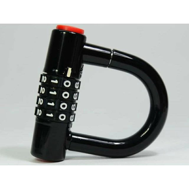 Bike Combination U Lock, Heavy Duty Bike Combination U Lock Paddle Lock for Bicycle Electric Scooter Motorcycles Metal Fence Gate Anti Theft