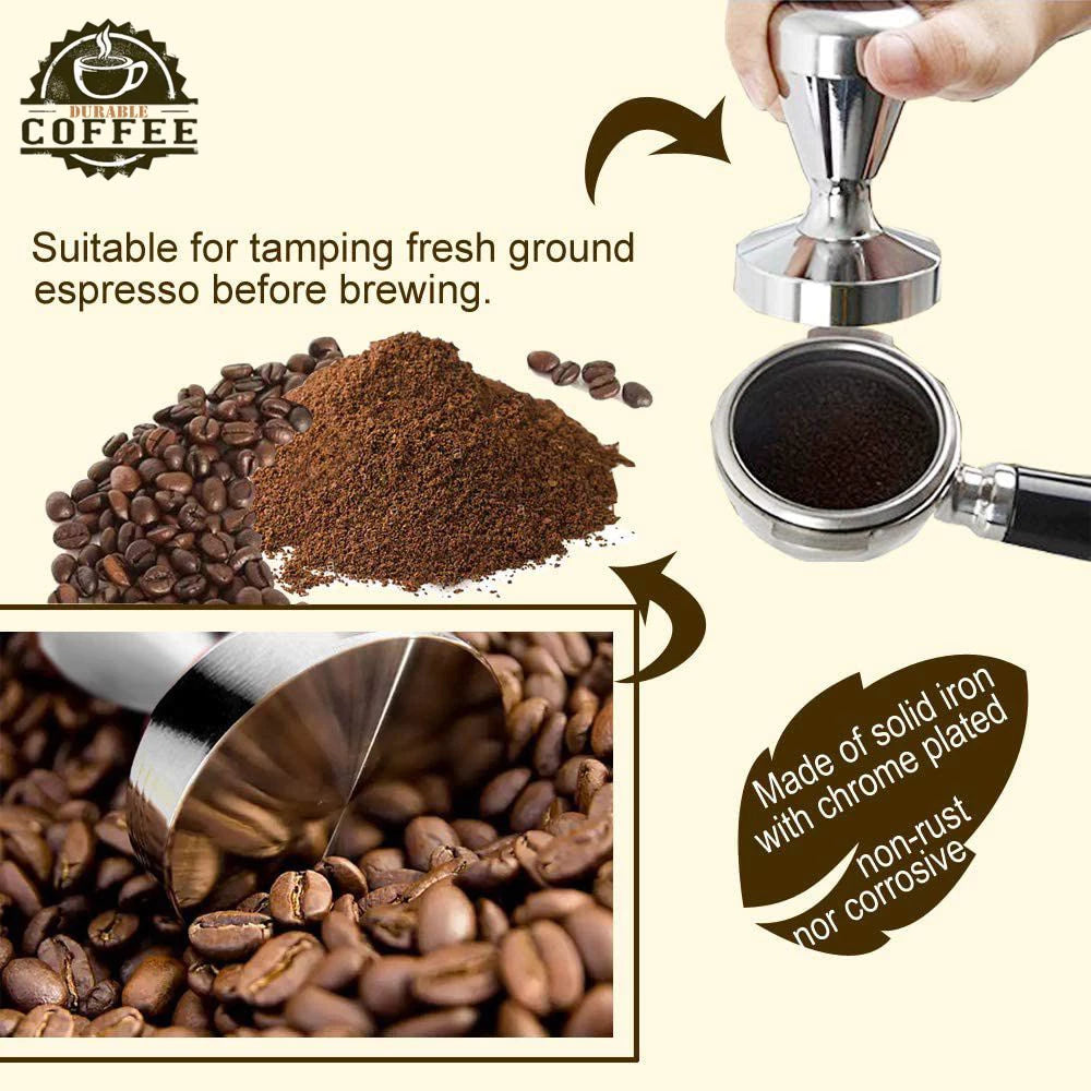 304 Stainless Steel Espresso Tamper – Multiple Styles and Sizes