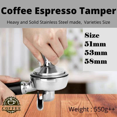 304 Stainless Steel Espresso Tamper – Multiple Styles and Sizes